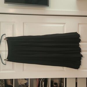 Maxi satin skirt